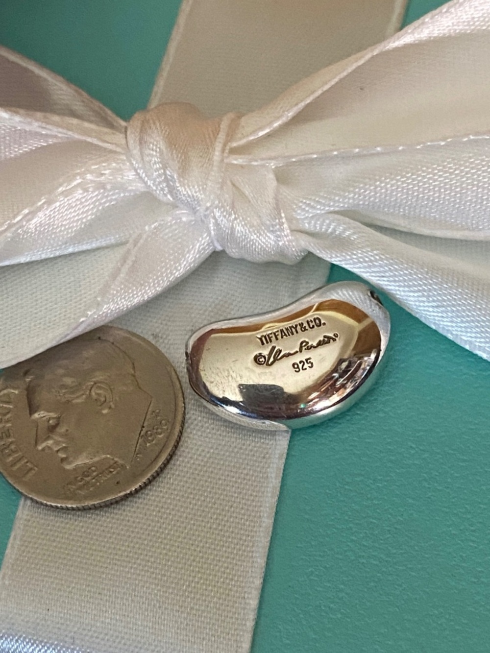 Tiffany & Co Elsa Peretti 18mm bean no chain 925 silver - Picture 3 of 3